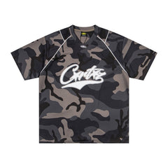 CORTEIZ T-shirt Y2K Gorpcore Camouflage Script Logo Oversized Streetwear Tee
