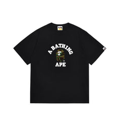 Bathing Shark print T Shirts High-quality 100% cotton streetwear