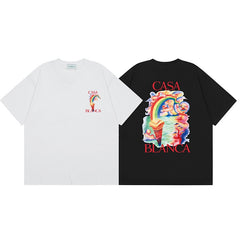 Casablanca T SHIRTS High-quality pure cotton streetwear