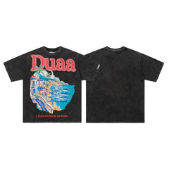 DUAA T Shirts High-quality pure cotton trendy unisex heavyweight