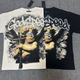 Godspeed T Shirts 100% pure cotton 260g fabric Streetwear fashion Rhinestone