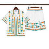 Casablanca Beach Shirt & Shorts Set Casual Summer Vacation/Travel Wear (Sold Separately)