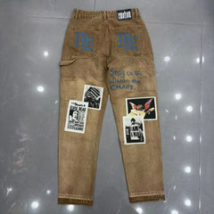 Mixed Emotion jeans High-quality streetwear made from pure cotton