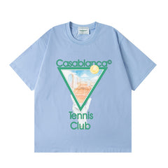 Casablanca T SHIRTS High-quality pure cotton streetwear