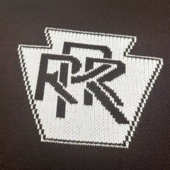 RHUDE knit sweater Sketch‑Textured Chest Emblem Two‑Tone Striped‑Arm Crewneck Knit Top