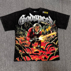 Godspeed T Shirts 100% pure cotton 260g fabric Streetwear fashion