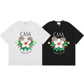 Casablanca T SHIRTS High-quality pure cotton streetwear