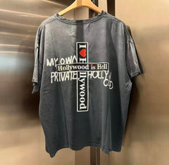 Paly Hollywood T Shirts Heavyweight high-quality pure cotton streetwear