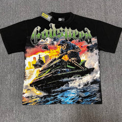 Godspeed T Shirts 100% pure cotton 260g fabric Streetwear fashion