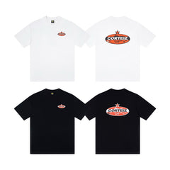 CORTEIZ T-shirt Y2K Front Mini Back Big Star Crest Oval Alcatraz Printed Oversized Tee