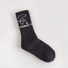 Bathing Shark print Socks Ape Head Towel Bottom Socks Casual Sports Socks Basketball