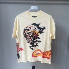 Godspeed T Shirts Splatter Chaos Skeleton Vintage Print