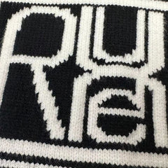 Casablanca knit sweater Square Border Logo Streetwear Long Sleeve Knit Top