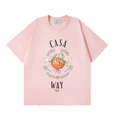 Casablanca T SHIRTS High-quality pure cotton streetwear