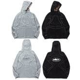 American-style baseball jacket American High-Street Hip-Hop Alcatraz / CRTZ Style Windbreaker & Reflective-Trim Set ¨C Men's Camouflage Tech-Shell Jacket & Sportswear