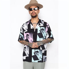 GUILTYPARTIES TIGER Shirts CHET BAKER CHAT BAKER Hawaiian Casual Short Sleeve Shirt Men