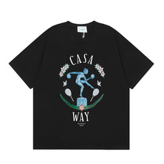 Casablanca T SHIRTS High-quality pure cotton streetwear