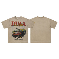 DUAA T Shirts High-quality pure cotton trendy unisex heavyweight
