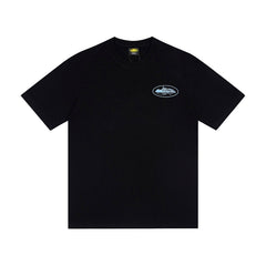 CORTEIZ T-shirt Y2K Front Mini Chest Oval Crest Back Big Statement Text Printed Oversized Tee