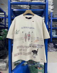Paly Hollywood T Shirts Heavyweight high-quality pure cotton streetwear