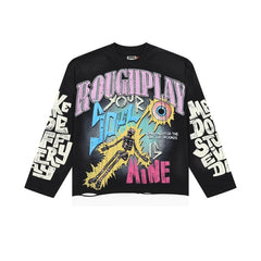 Roughplay Long sleeved shirt Soul Is Mine – Western-style streetwear brand featuring direct-print and rhinestone embellishments.
