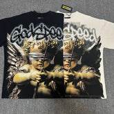 Godspeed T Shirts 100% pure cotton 260g fabric Streetwear fashion Rhinestone
