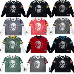 Godspeed Long sleeved shirts Mesh hole High-quality trendy pure cotton spring and autumn