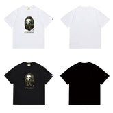 Bathing Shark print T Shirts High-quality 100% cotton streetwear