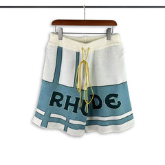 Casablanca knitted shorts Elastic Waist Letter Print Relax Fit Knit Short Pants