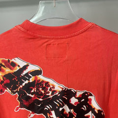 Godspeed T Shirts Abstract Flame Skull Retro Graphic