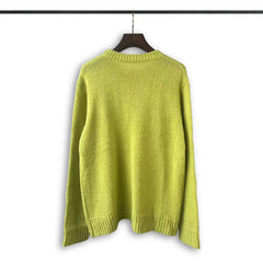 RHUDE knit sweater Soft Marled‑Fiber Solid‑Hue Ribbed Cuff‑Hem Casual Knit Pullover