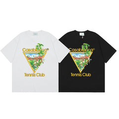 Casablanca T SHIRTS High-quality pure cotton streetwear