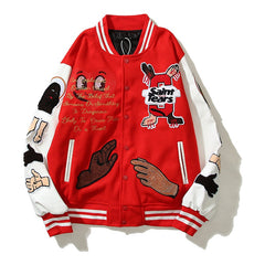 American-style baseball jacket James-style Price Stadium Jacket ¨C a varsity-style sports jacket featuring intricate, full-coverage embroidery.