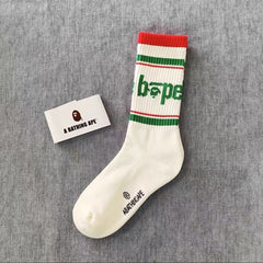 Bathing Shark print Socks ape head socks men and women medium tube towel bottom outdoor actual combat elite training sports basketball socks