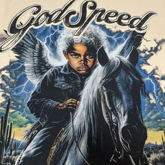 Godspeed T Shirts 100% pure cotton 260g fabric Streetwear fashion Rhinestone