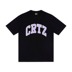 CORTEIZ T-shirt Y2K Heavyweight College Arch Print Oversized Streetwear T-Shirt