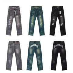 GODSPEED Jeans Denim Godspeed Arch Graphic Oversized Distressed Straight Pants