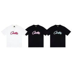 CORTEIZ T-shirt Y2K Heavyweight Neon Outline Script Printed Oversized Streetwear T-Shirt
