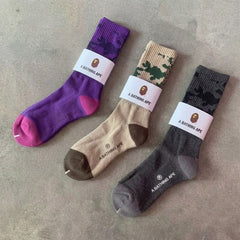 Bathing Shark print Socks ape head socks men and women medium tube towel bottom outdoor actual combat elite training sports basketball socks