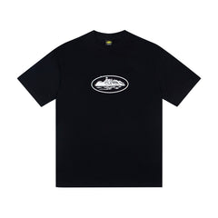 CORTEIZ T-shirt Y2K Classic Oval Alcatraz Crest Printed Oversized Streetwear Tee