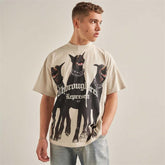 Mens T-shirt Vintage American-style Hot Shot Grim Reaper Dunk