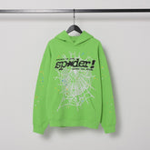 Sp5der hoodie High-quality cotton with rhinestone embellishment Pure cotton high quality spring/summer