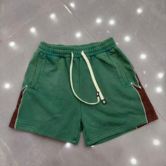 Godspeed Shorts Lightning Panel Color Block Terry Sweat Shorts