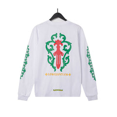 CHH Chrome Heart Long Sleeve Shirt Unisex Fashion Loose Long Sleeve Shirt