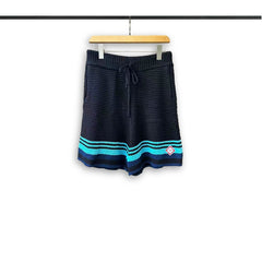 Casablanca knitted short-sleeved sweater Button Front Pocket Knit Matching Suit