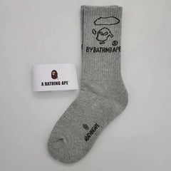 Bathing Shark print Socks ape head socks men and women medium tube towel bottom outdoor actual combat elite training sports basketball socks