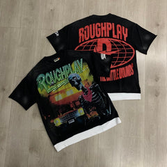 Roughplay T Shirts High-quality pure cotton fashion street style clothing