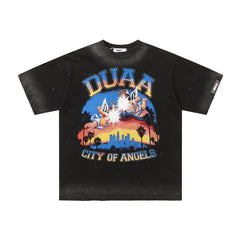 DUAA T Shirts High-quality pure cotton trendy unisex heavyweight