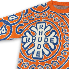 Casablanca knit sweater Bandana Motif All-Over Graphic Oversized Knit Jumper
