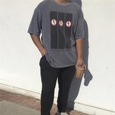 Mens T-shirt Vintage Little Lightning style worn by Kanye and Pharrell